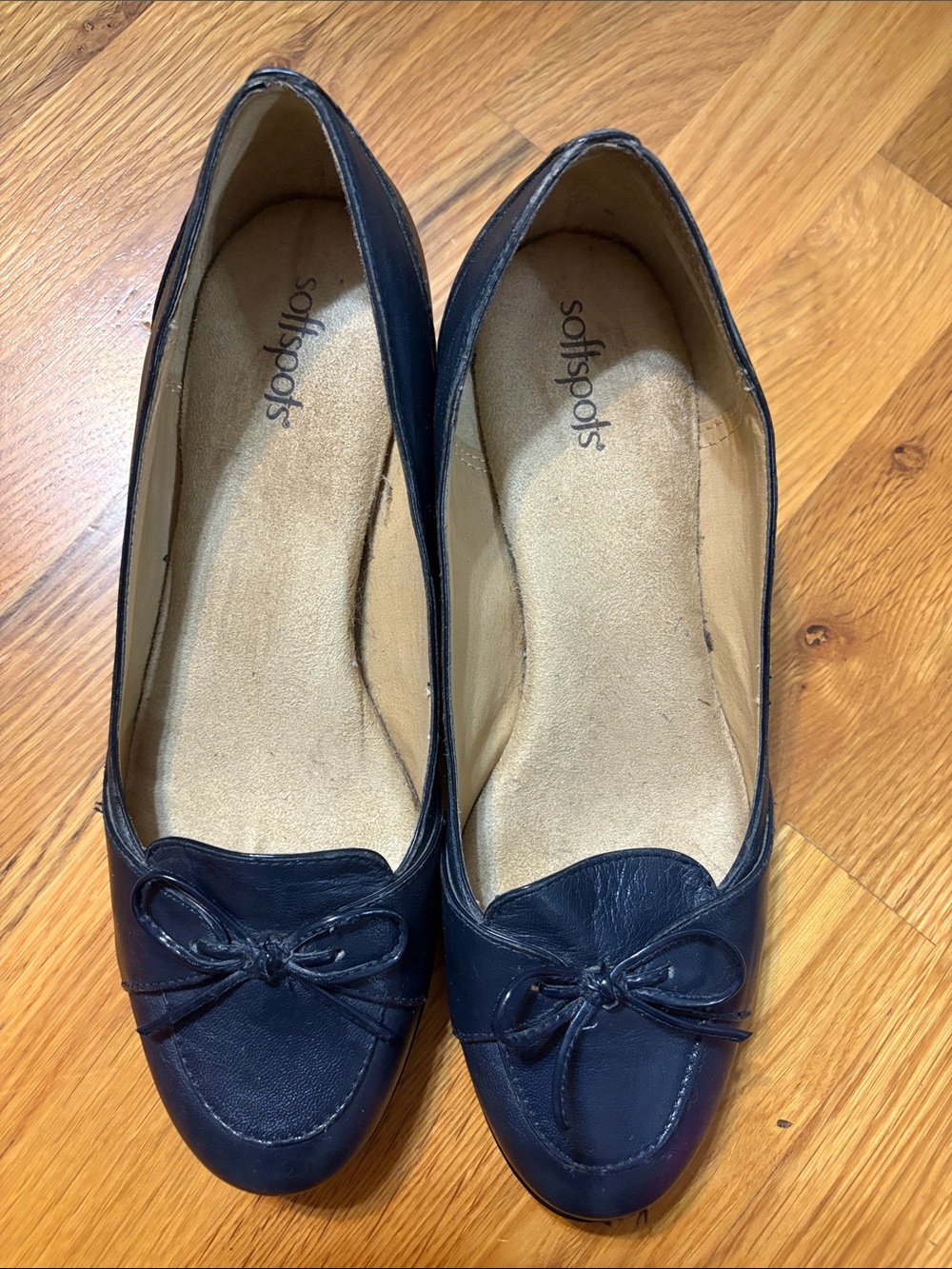 Softspots Navy Bow Loafers for Women